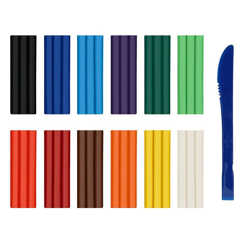 Пластилин восковой мягкий Гамма "Пчелка", 12 цветов, 180г, со стеком, картон. упаковка