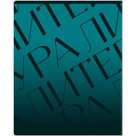 Тетрадь предметная 48л. BG "Темное стекло" - Литература, конгрев, твин-лак, 70г/м2