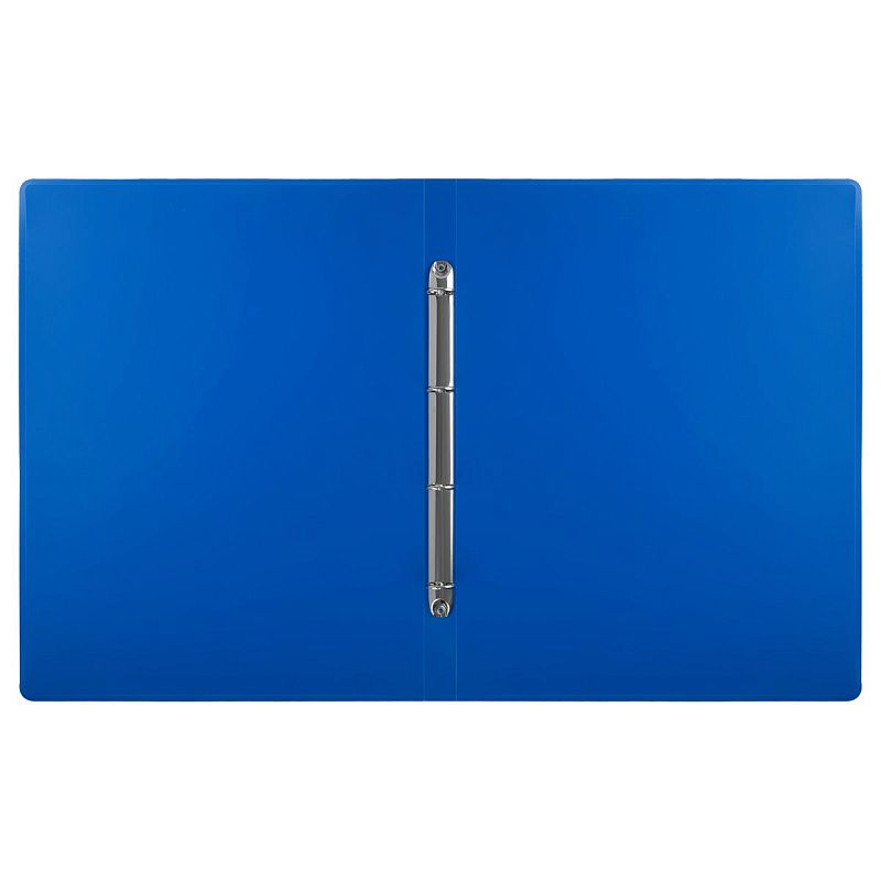 Папка на 4 кольцах OfficeSpace А3, 27мм, 800мкм, вертикальная, пластик, синяя 