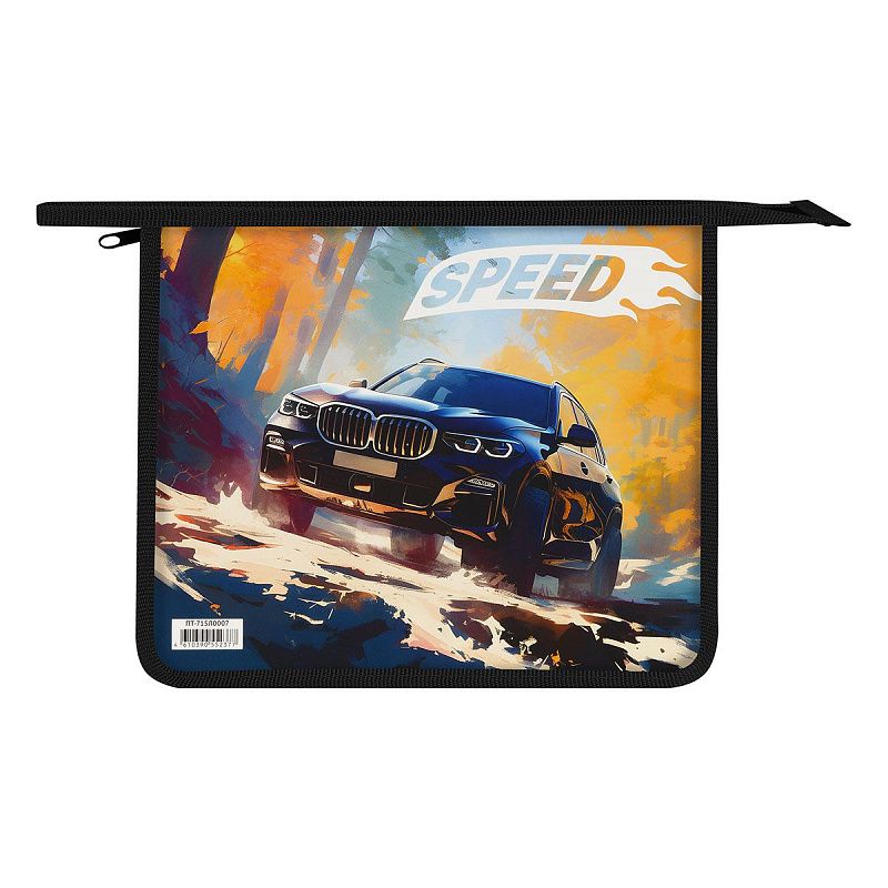 Папка для тетрадей 1 отделение, ArtSpace "Off-road", А5, пластик, на молнии 