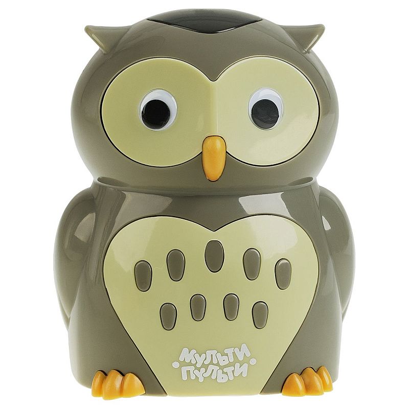 Точилка электрическая детская Мульти-Пульти "Сова" 1 отверстие, с контейнером, картон. упаковка 