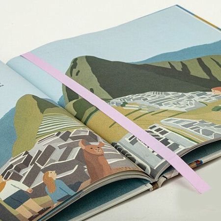 Закладки для книг САМОКЛЕЯЩИЕСЯ, КОМПЛЕКТ 6 шт., лавандовый, ДПС, 2921-131 