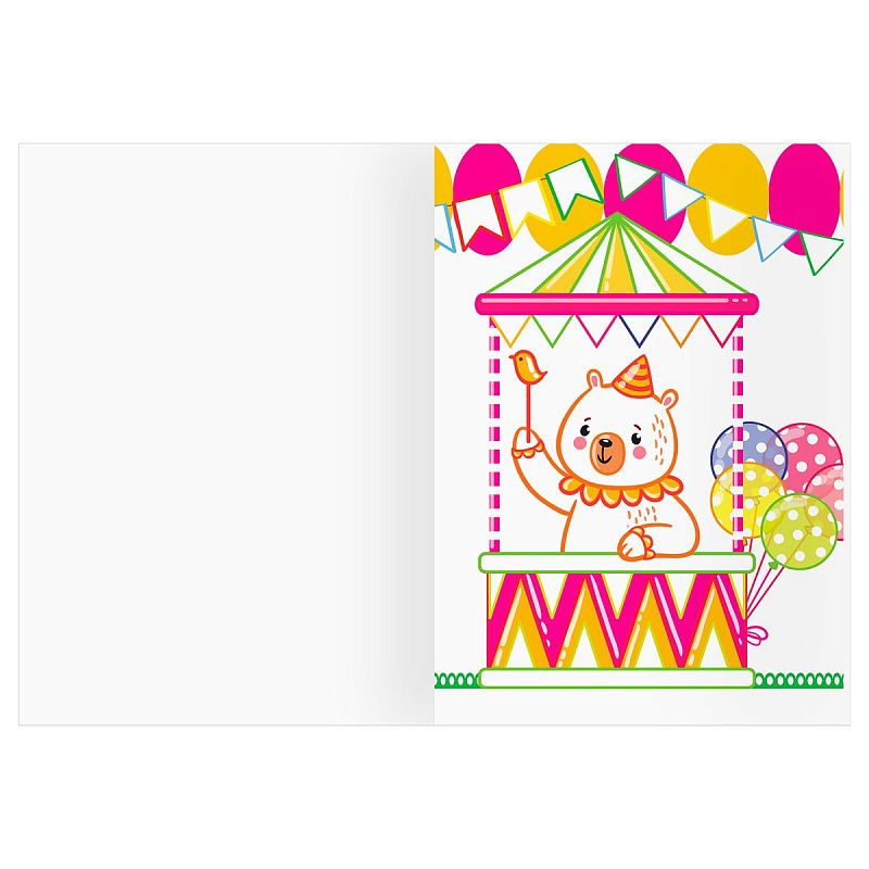 Раскраска А5 ТРИ СОВЫ "Все любят цирк", 8стр., цветной фон