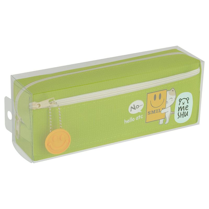 Пенал мягкий 1 отделение, 1 карман, 220*50*85 MESHU "Smile", полиэстер 