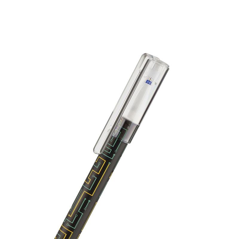 Ручка гелевая стираемая MESHU "Robopets" синяя, 0,5мм, корпус ассорти 