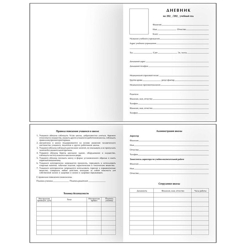 Дневник 1-11 кл. 48л. (твердый) BG "Снежный барс", матовая ламинация, выб. лак