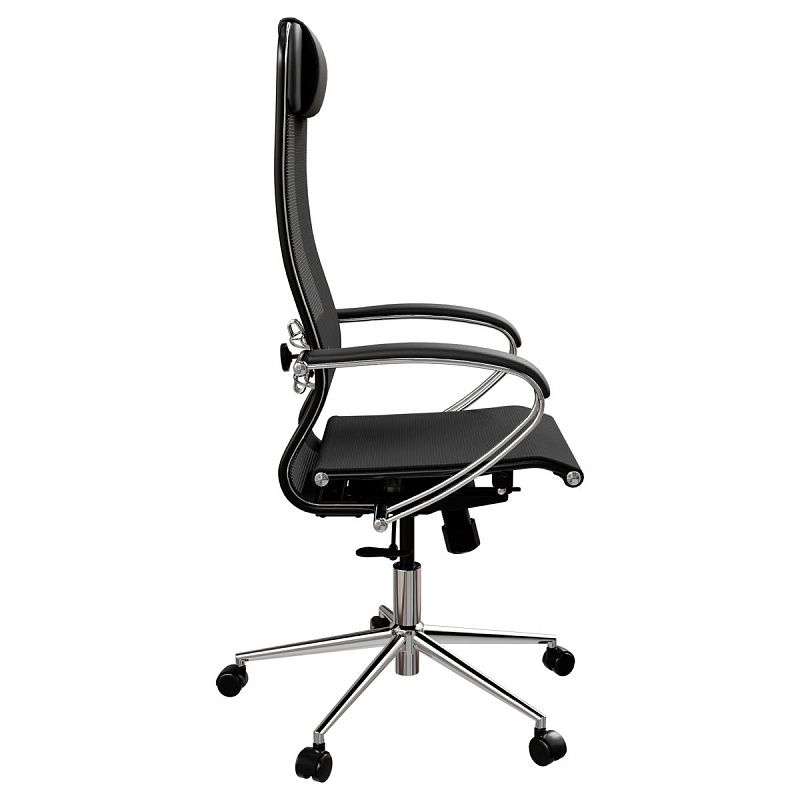 Кресло руководителя Метта "ErgoLife" Set 12, сетка черная, синхромеханизм качания, (131/Synchro052), 233.16.1.403