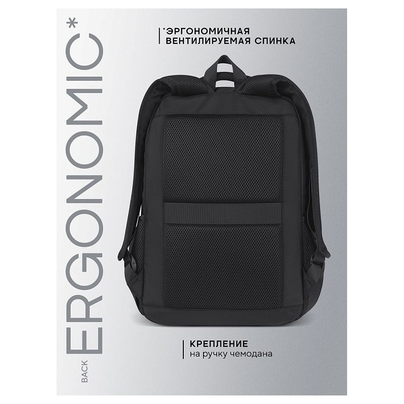 Рюкзак Berlingo City "Ergonomic" 43*30*17см, 2 отделения, 4 кармана, отделение для ноутбука, эргономическая спинка 