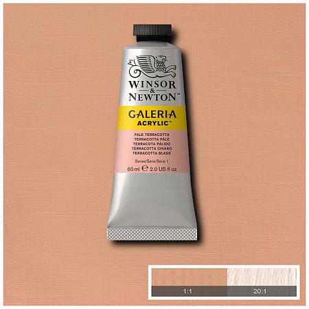 Краска акриловая художественная Winsor&Newton "Galeria", 60мл, туба, бледно-терракотовый