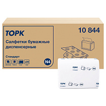 Салфетки бумажные для лица Tork "Xpressnap"(N4), 2-слойные, 16*23см, белые, 200шт.