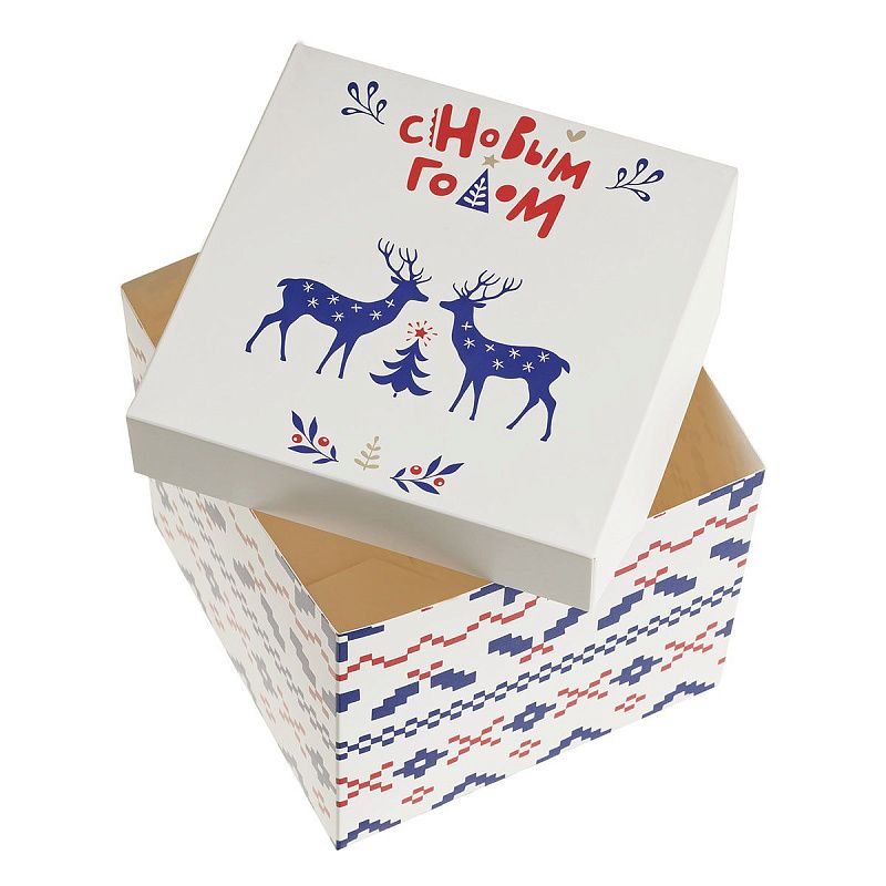 Коробка складная подарочная MESHU "Nordic", (15*15*15см)