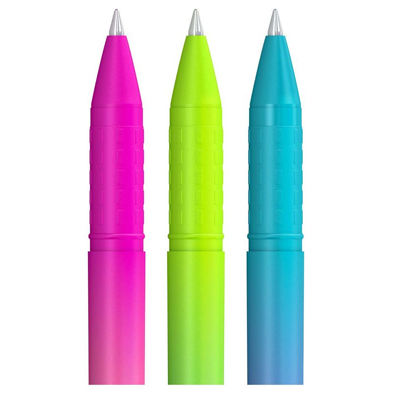 Ручка гелевая Berlingo "Radiance" черная, 0,5мм, корпус ассорти, 6шт., PET бокс 