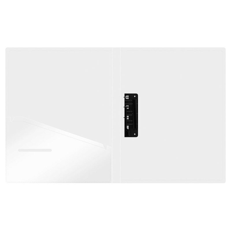 Папка с зажимом Berlingo "No Secret" А4, 17мм, 700мкм, полупрозрачная, с внутр. карманом 