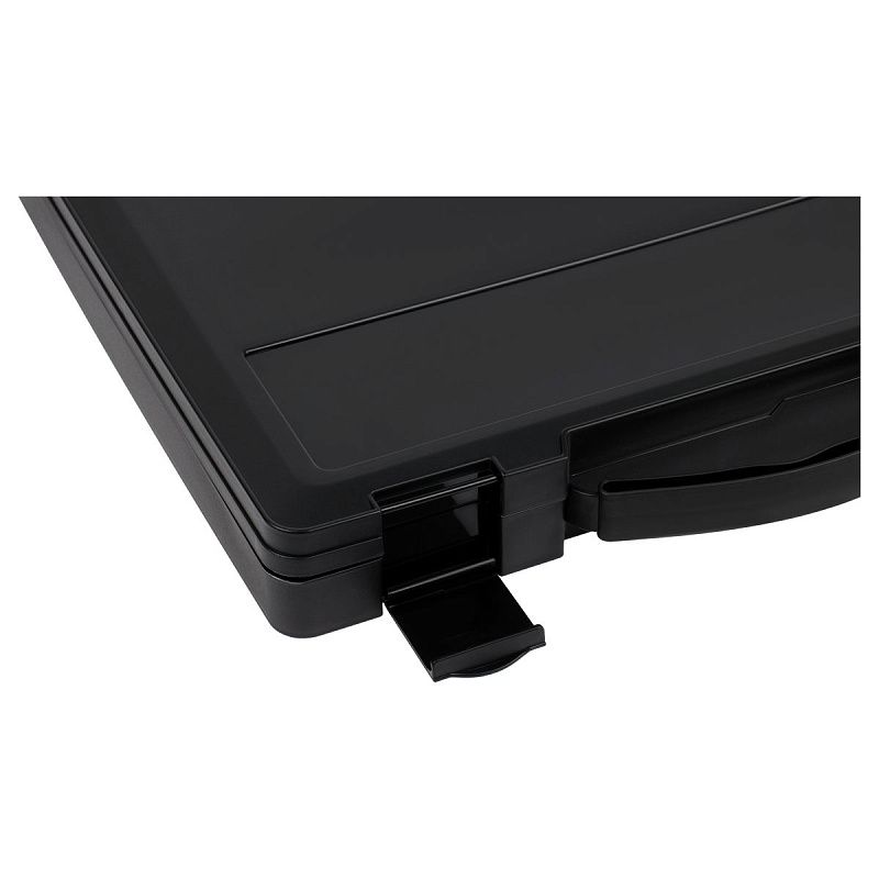 Портфель СТАММ с выдвижной ручкой, 270*350*45мм, черный 