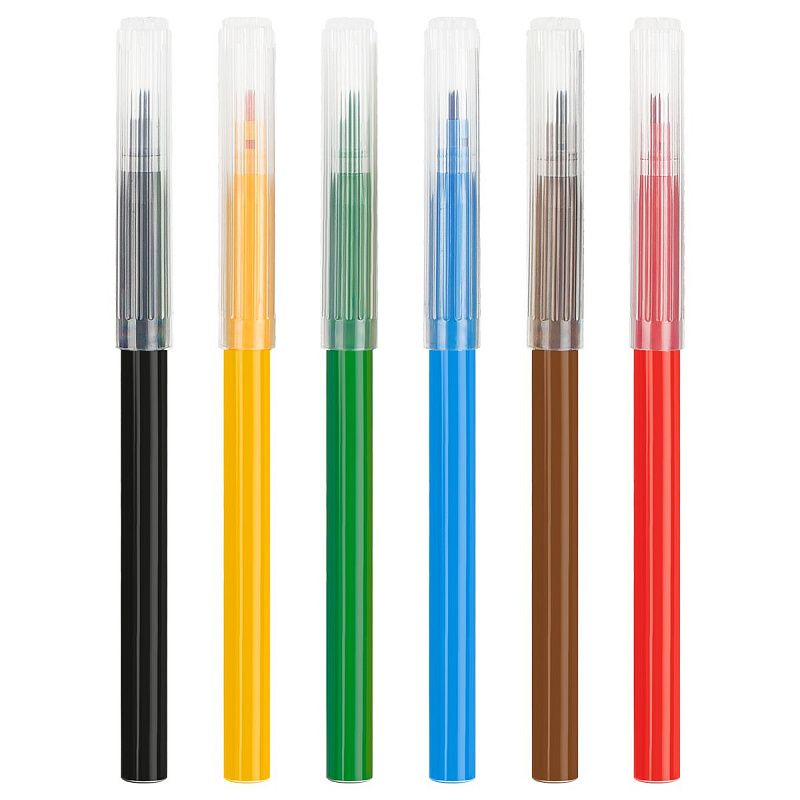 Фломастеры Мульти-Пульти "Чебурашка", 06цв., смываемые, картон, европодвес