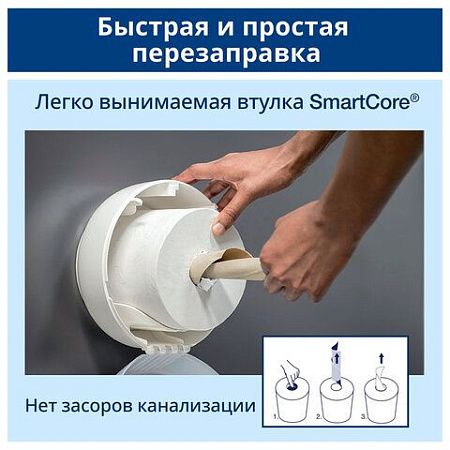 Диспенсер для туалетной бумаги TORK (Система T8) SmartOne, белый, 680000 