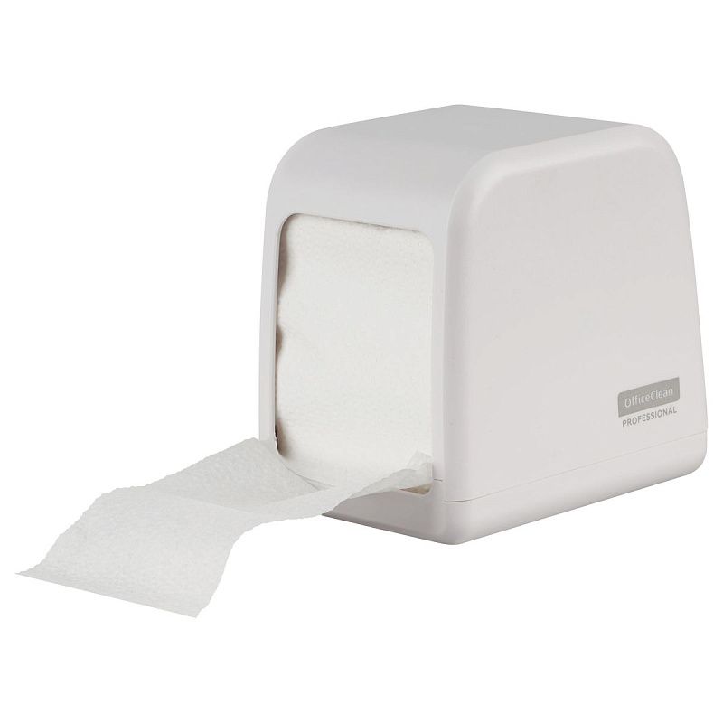 Диспенсер для салфеток настольный OfficeClean Professional, ABS-пластик, белый 