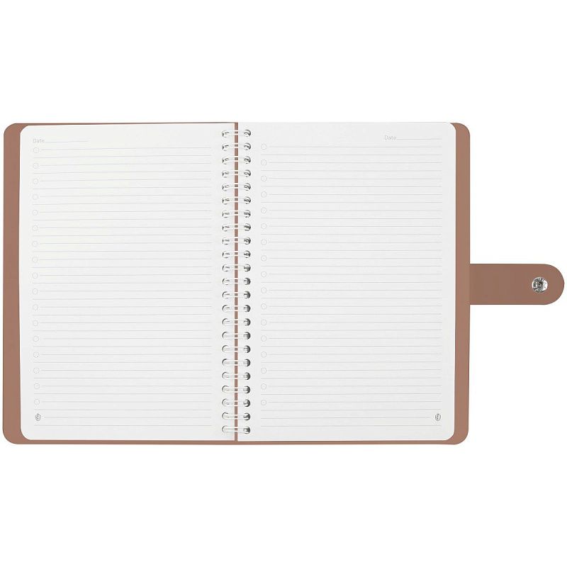 Записная книжка А5 96л. ЛАЙТ, кожзам, скрытый гребень, Greenwich Line "Shimmer. Dusty pink", блок в линию