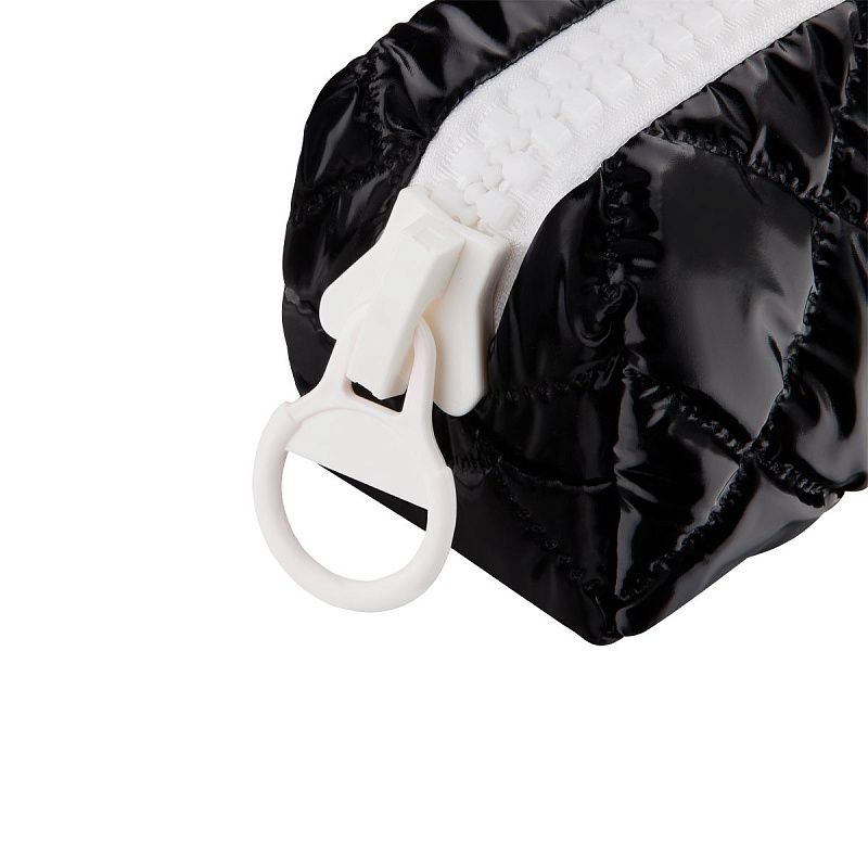 Пенал, 200*80*60 ArtSpace "Urban black", 50% полиэстер, 50% полиуретан, белая молния, подкладка 