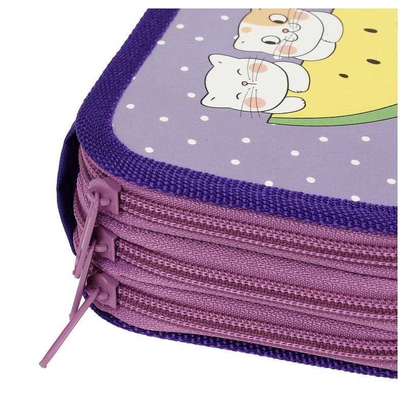 Пенал 3 отделения, 190*110 ArtSpace "Kittens", ламинированный картон 