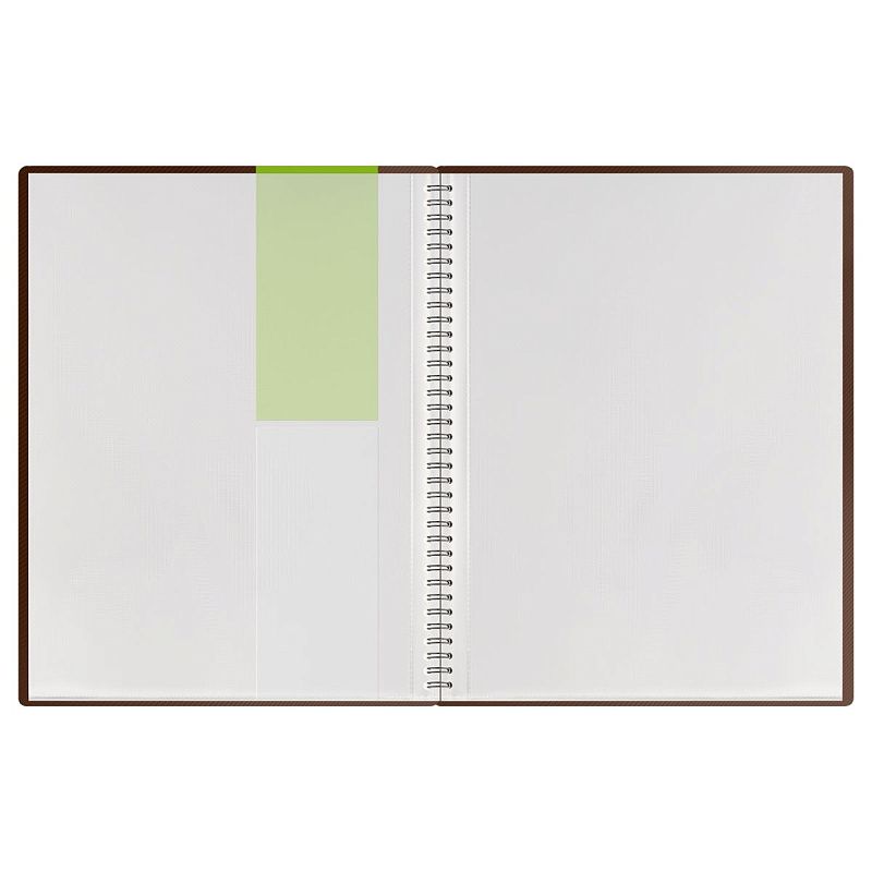 Папка с 30 вкладышами на гребне СТАММ "Диагональ" А4, 17мм, 700мкм, пластик, шоколад 