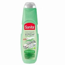 Чистящее средство универсальное крем 600г SANITA "Зеленый чай и лайм", 22949 