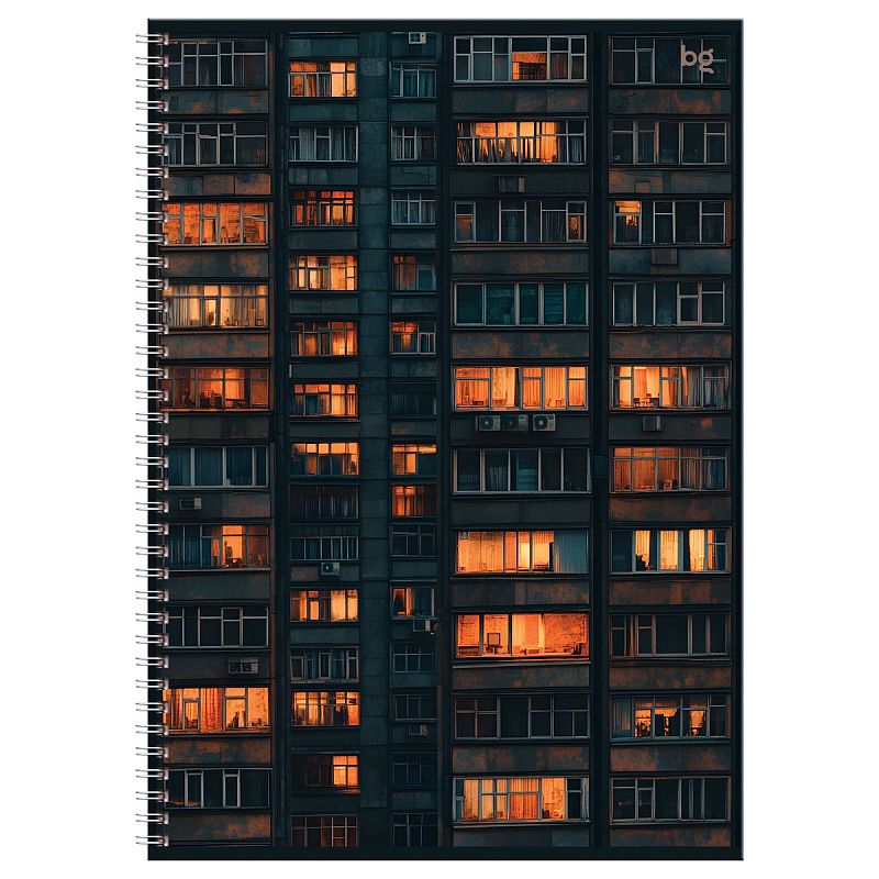 Тетрадь 96л., А4, клетка, на гребне BG "Архитектура"