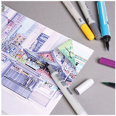 Скетчбук для маркеров 32л., 220*220 Clairefontaine "Comic book", на склейке, 220г/м2