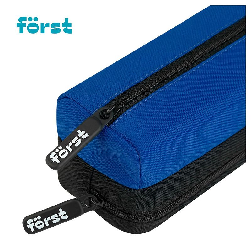 Пенал-косметичка 2 отделения, 200*65*65 Först "Dark blue", полиэстер 