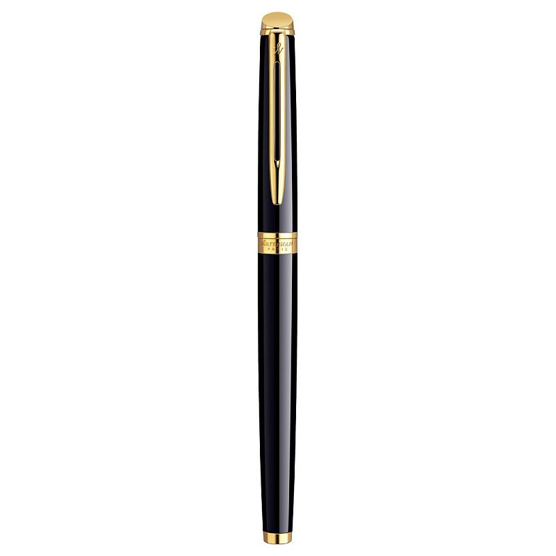 Ручка-роллер Waterman"Hemisphere Mars Black GT" черная, 0,8мм, подарочная упаковка 