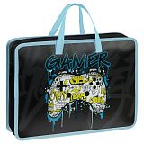 Папка с ручками А4 ArtSpace "Gamer", пластик, на молнии, 70мм