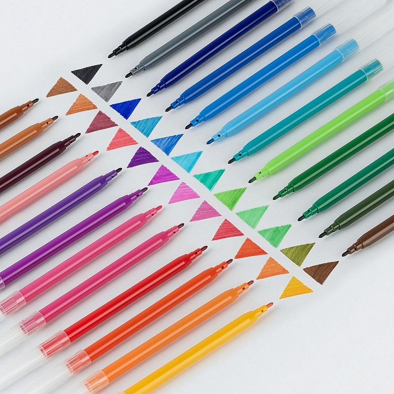 Фломастеры Мульти-Пульти "Чебурашка", 24цв., смываемые, картон, европодвес