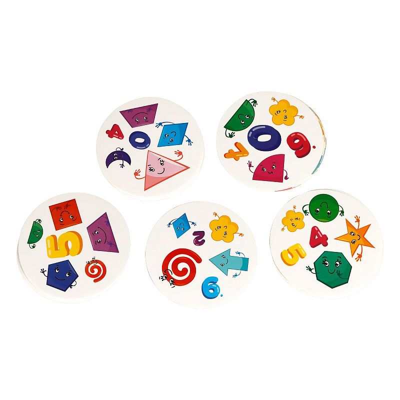 Игра настольная ТРИ СОВЫ "Дублик. Цифры и фигуры", 30 карточек, картонная коробка