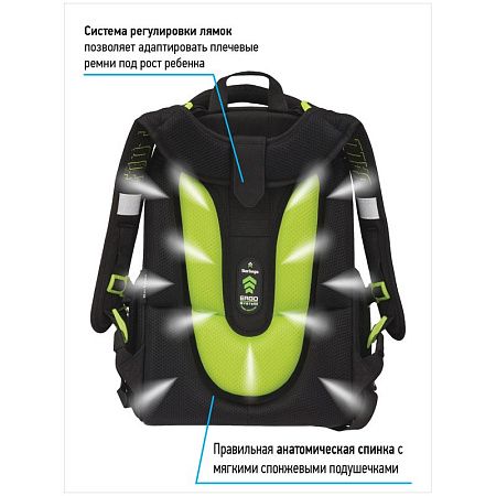 Ранец Berlingo Expert "Football or nothing" 37*28*16см, 2 отделения, 2 кармана, анатомическая спинка 