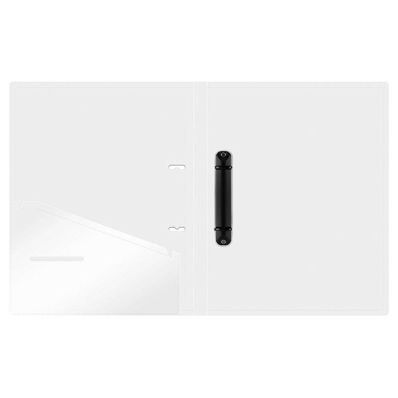 Папка на 2 кольцах Berlingo "No Secret", 40мм, 700мкм, полупрозрачная, D-кольца, с внутр. карманом 