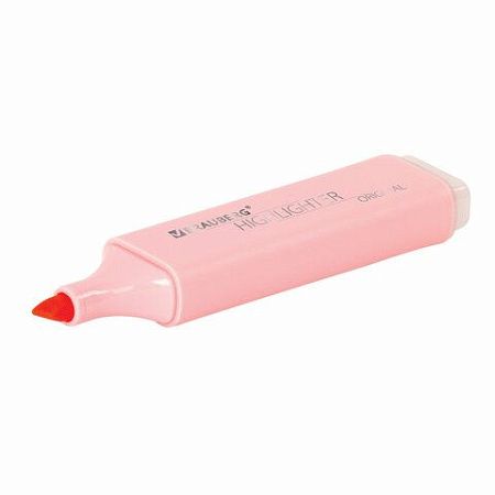 Текстовыделитель BRAUBERG "ORIGINAL PASTEL", ПАСТЕЛЬНЫЙ РОЗОВЫЙ, линия 1-5 мм, 151693 