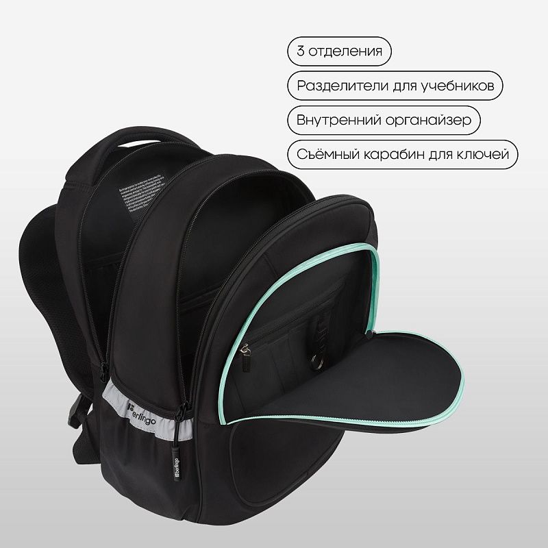 Рюкзак Berlingo Modern "Push your limits" 38*30*18см, 3 отделения, 2 кармана, эргономичная спинка 