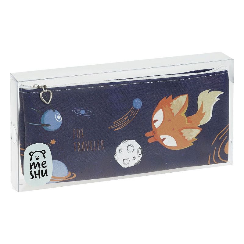 Пенал мягкий 200*85*30 MESHU "Fox", искусственная кожа 