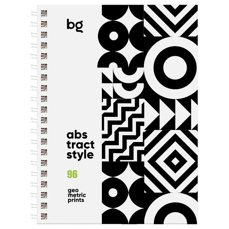Записная книжка А6 96л., на гребне BG "Новые узоры", матовая ламинация, выб. лак, твердая обложка