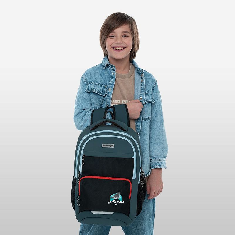 Рюкзак Berlingo ErgoSmart "City Traveler" 42*29*16см, 2 отделения, 4 кармана, эргономичная спинка 