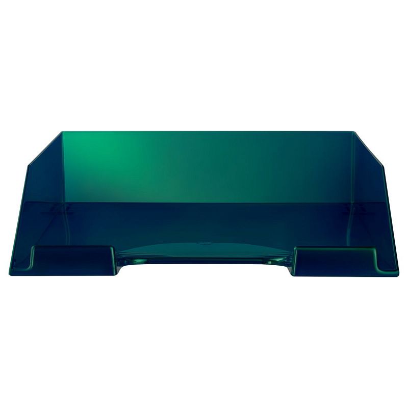 Лоток для бумаг горизонтальный СТАММ "Фаворит", зеленый хамелеон