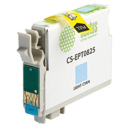 Картридж струйный CACTUS (CS-EPT0825) для EPSON Stylus R270/R390/ RX590, светло-голубой 