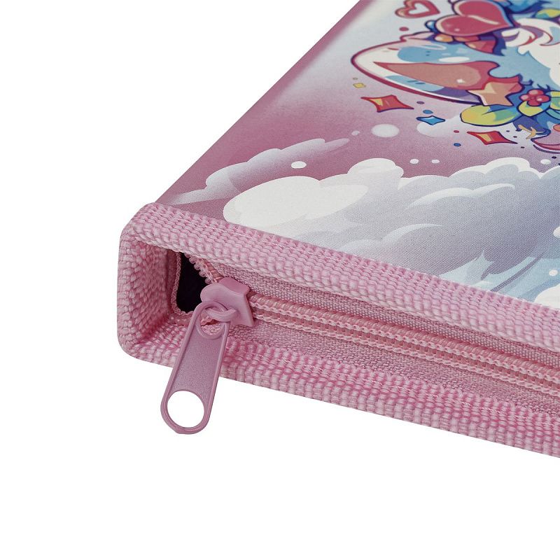 Пенал 1 отделение, 190*115 ArtSpace "Sweet Heart", ламинированный картон, софт-тач 