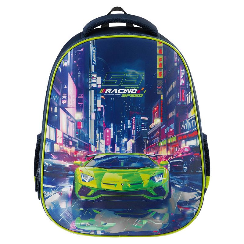 Ранец ArtSpace School Friend "Speed" 39*30*18см, 2 отделения, 2 кармана, анатомическая спинка 