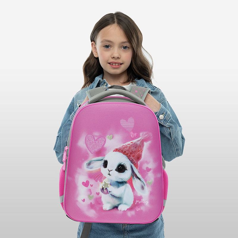 Ранец Berlingo Expert Mini "Dreamy Bunny" 36*27*14см, 2 отделения, 2 кармана, анатомическая спинка 