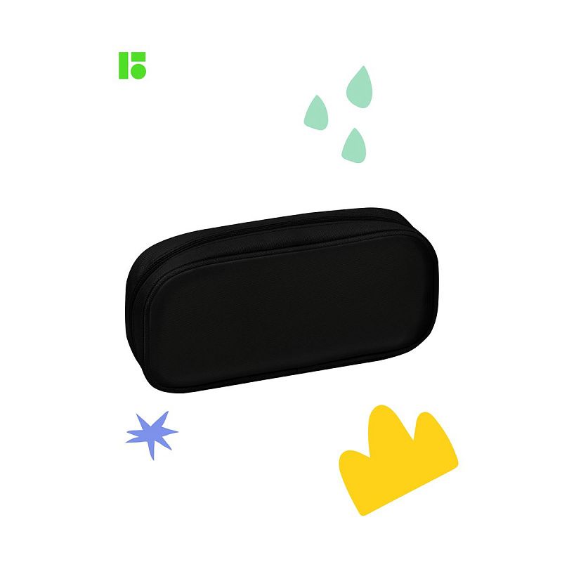 Пенал 1 отделение, 1 карман, 220*95*50 Berlingo "Futuristic", полиэстер, откидная планка 