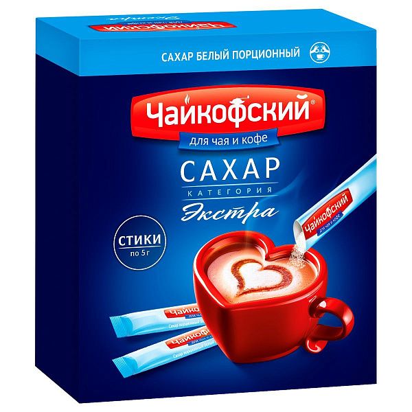 Сахар порционный, 5гр*60шт, картонная коробка