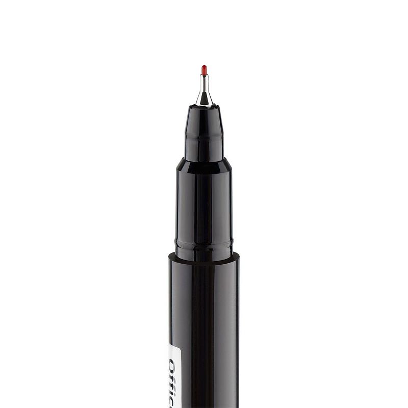 Маркер перманентный OfficeSpace красный, тонкий металл. наконечник, 0,5мм 