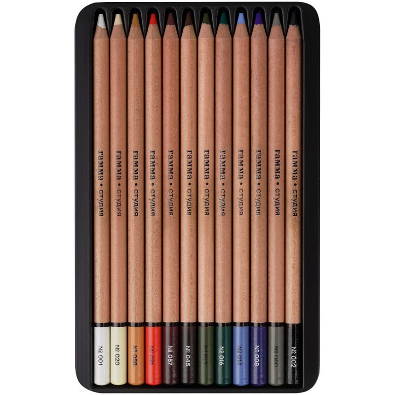 Пастельные карандаши Гамма "Студия", 12цв.