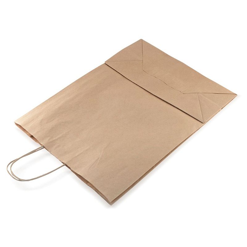 Пакет бумажный "Крафт" с кручеными ручками, 35*15*45см, 70г/м2